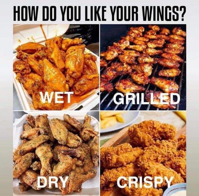 How do you like your wings?