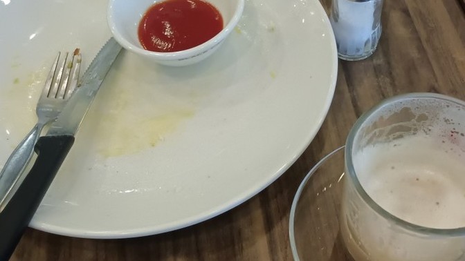 What do you think my break - fast was? It's around 2.30pm. here now?