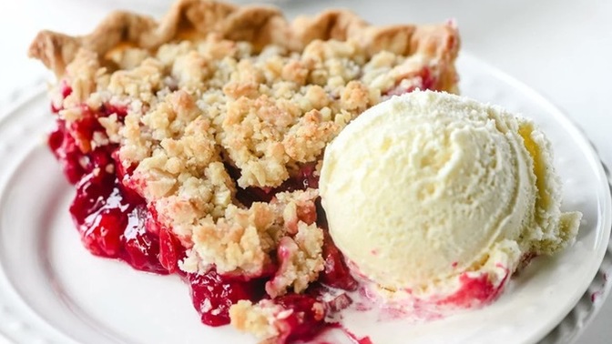 Peach cobbler or cherry crumble?