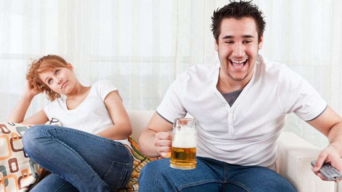 Girls, do you humor your guy by watching sports? Guys, does your girl do this, or is she genuinely into it?