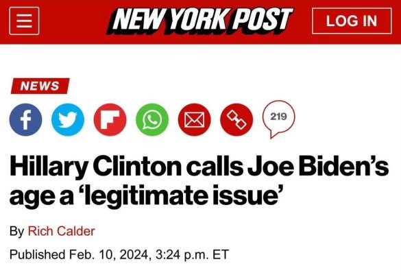 Do you agree with Hillary Clinton that Joe Bidens age is a legitimate issue?