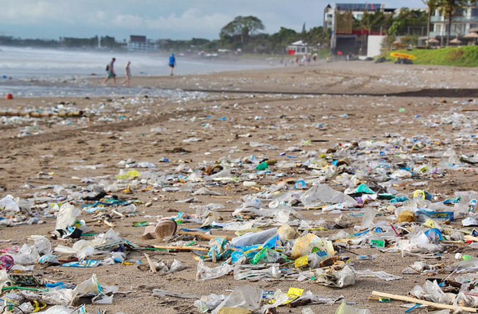 Which of these things do you not want to see on a pristine beach?
