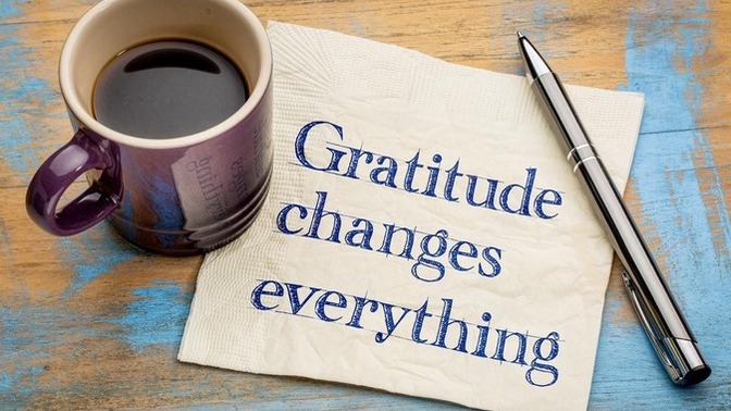 Good morning, lets express gratitude. What are you grateful for?