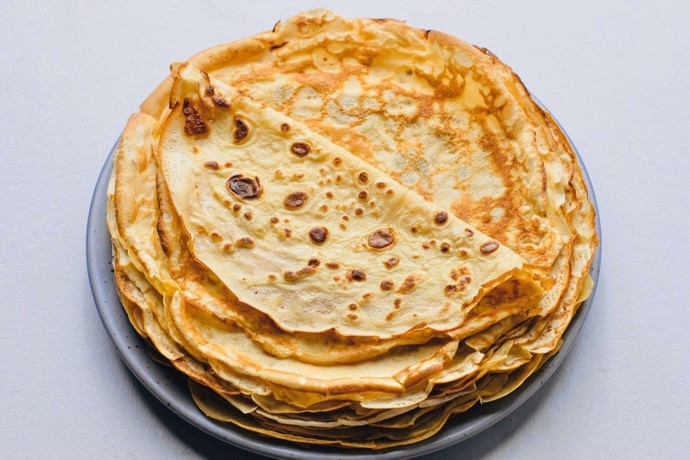 How should pancakes be served?
