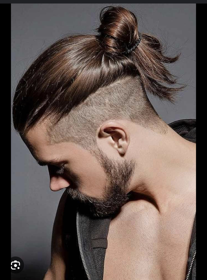 Which long hair style cut is most attractive in men with long hair??