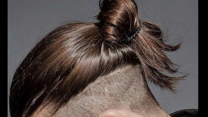 Which long hair style cut is most attractive in men with long hair?