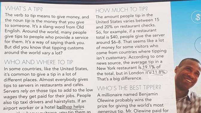 What do you think to tip?