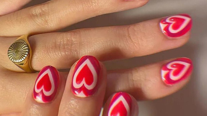 Do you have any Valentine's Day nail art ideas?
