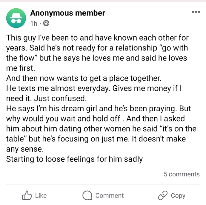 Now I see why men are single? Ladies, where are your brain cells? Isnt it obvious the man doesnt like her?