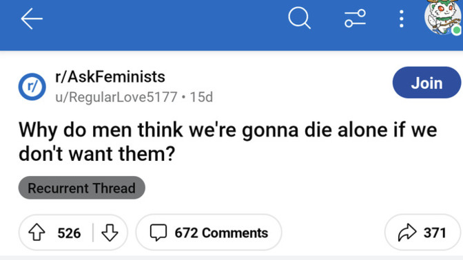 Why do I never see men asking hateful, competitive questions like this on social media. Why only women?