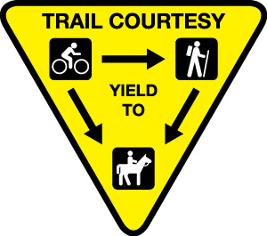 Does BICYCLE or PEDESTRIAN have RIGHT OF WAY?