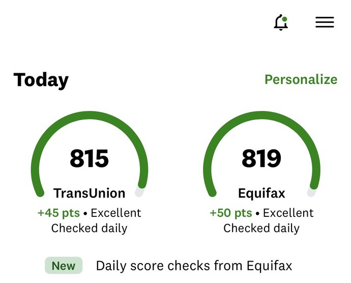 Do you have an 800 credit score? If not why not?