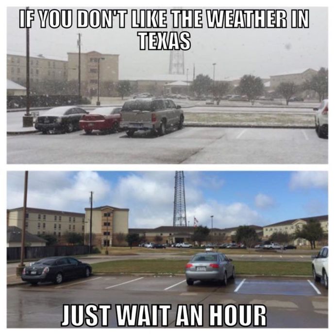 Texas weather...