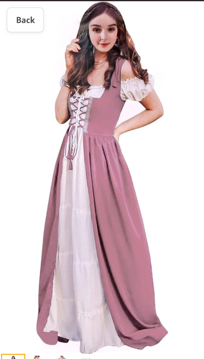 Which dress would you wear to a party during mediavel time?