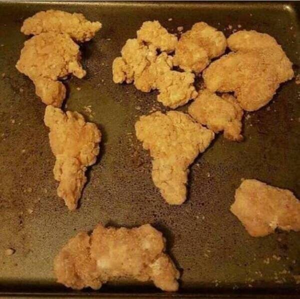 Orange cat or chicken map?