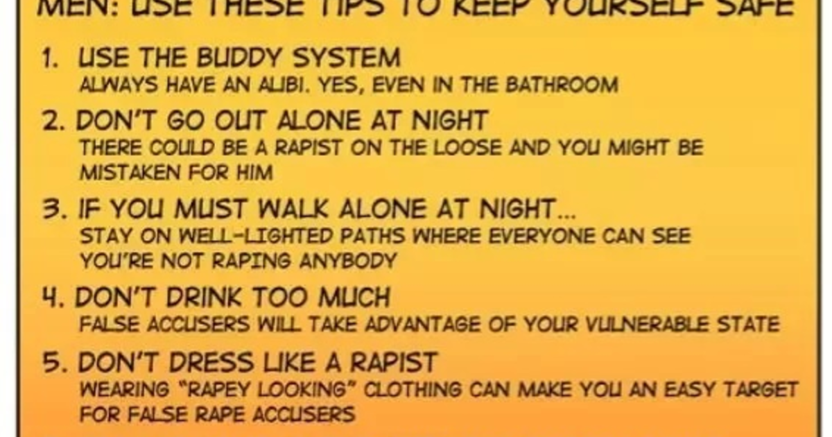 What precautions are you taking to protect yorself from False Rape ...