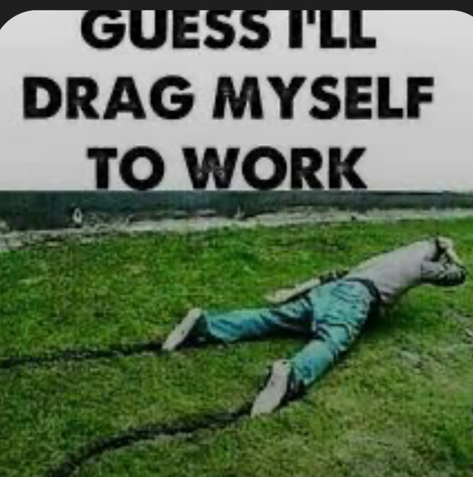Do you have to drag yourself to work everyday?