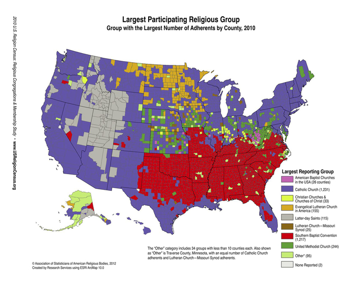 Would Scandinavia be considered Europe's "Bible Belt"?