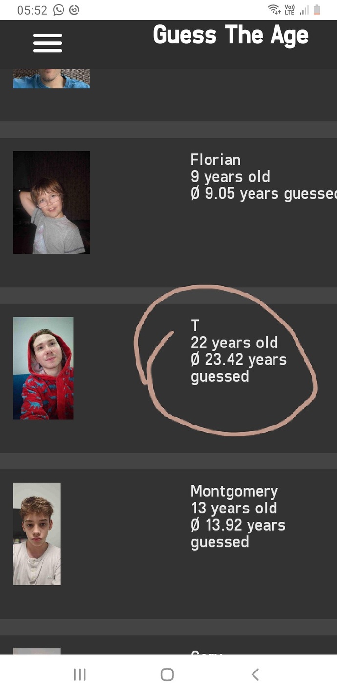 Have you ever tried guesstheage. org?