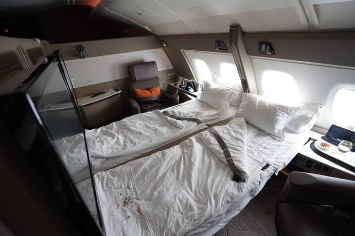 On the plane, do you sit with your SO?