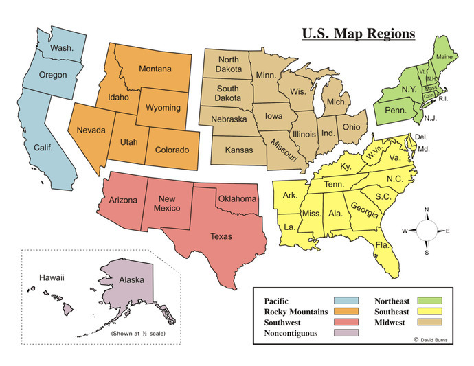 What regional area (and states) in the USA would you consider living in?