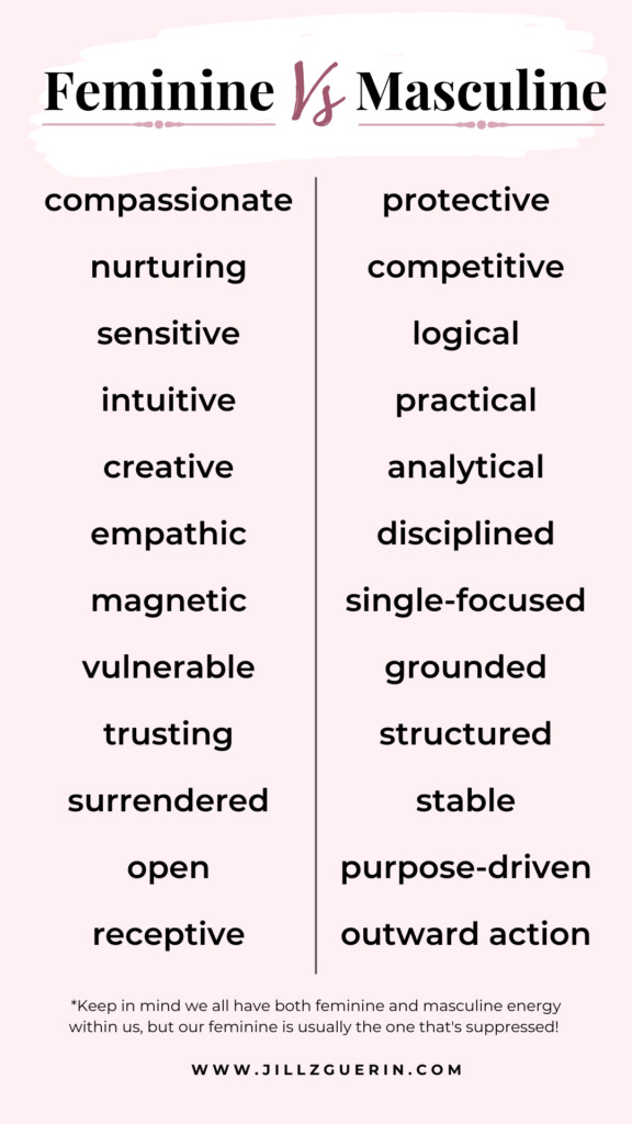 example of some feminine traits