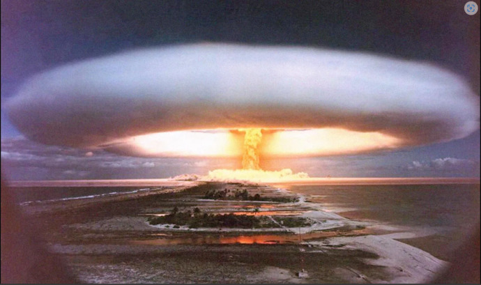 Which would you rather have to experience: Climate Change with a temperature change of 1 degree in a hundred years or getting hit with a nuclear bomb?