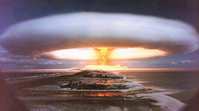 Which would you rather have to experience: Climate Change with a temperature change of 1 degree in a hundred years or getting hit with a nuclear bomb?