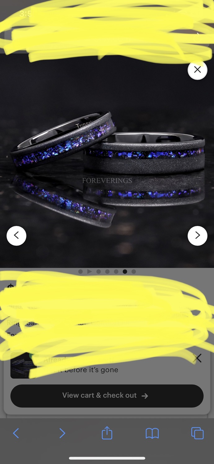 What do you think of these as wedding rings?