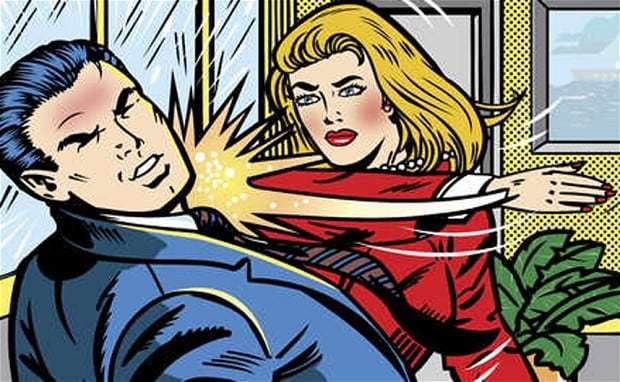 If your partner slaps you across the face for something you said should you instantly break up?