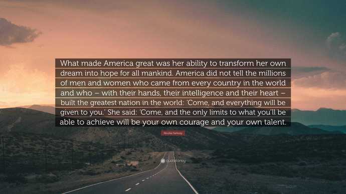 Ask not what your country can do for you, ask for the opportunity do for yourself.