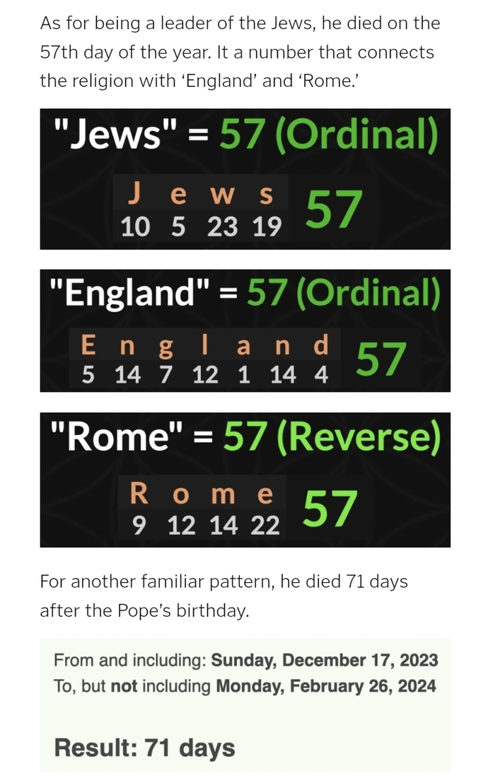 What do you think about gematria as a news source?
