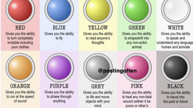 Please rank these 10 colors in order from which you’d want most to least, and why?