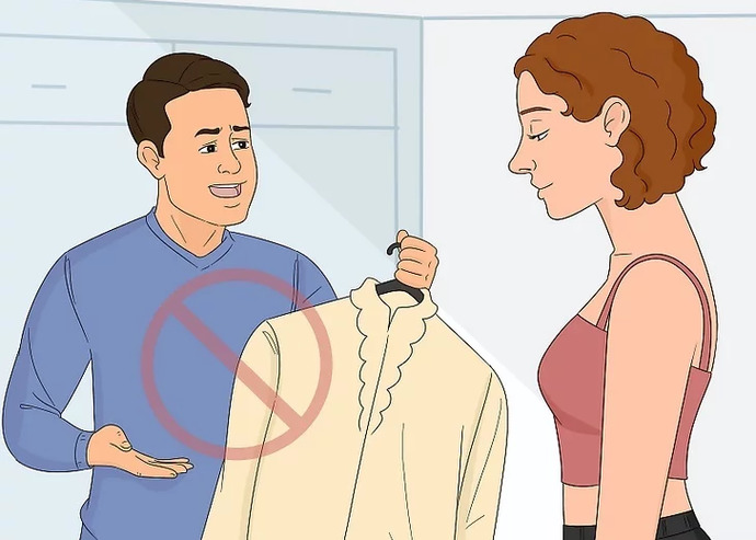 If you suggested your partner to wear something and they said no thanks, how would you feel/what would you do?