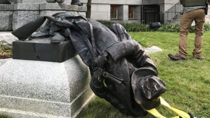 'Destroying or demolishing a historical statues = erasing history.' do you agree or disagree with this statement?