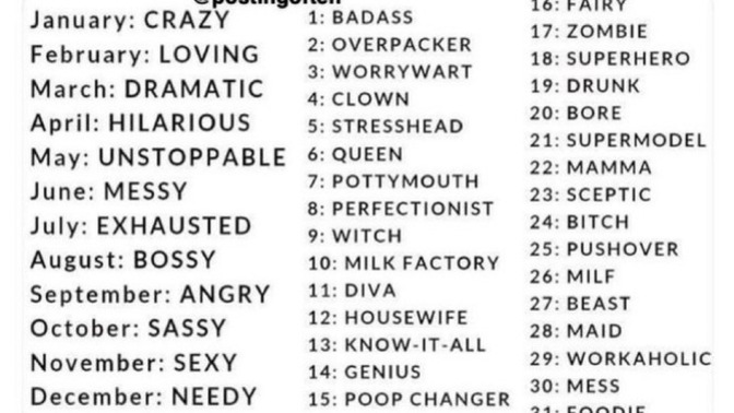 What’s your new NICKNAME?