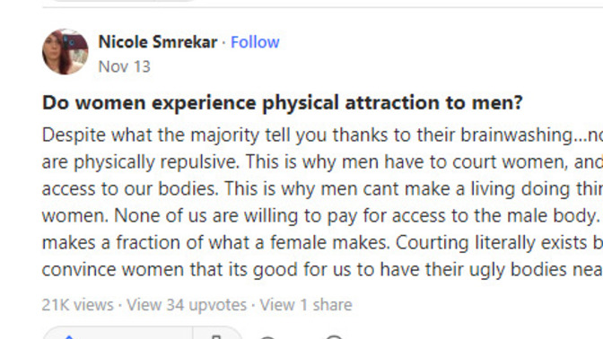 Girls, Do you think the things this woman said in quora are mean or mostly right?