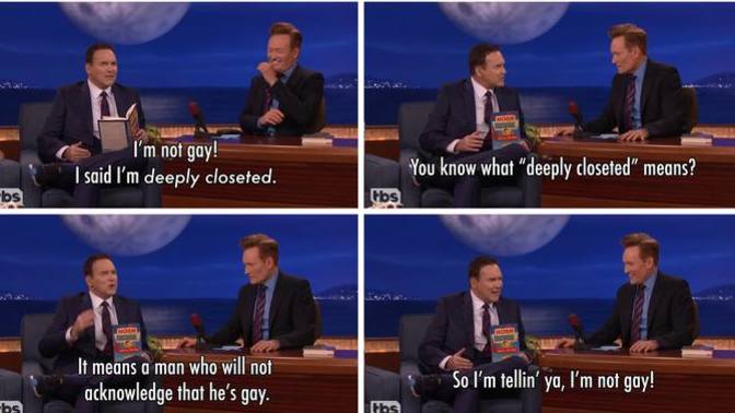If someone told you they were a 'deeply closeted' gay person, but they aren't coming out though, what would you think?