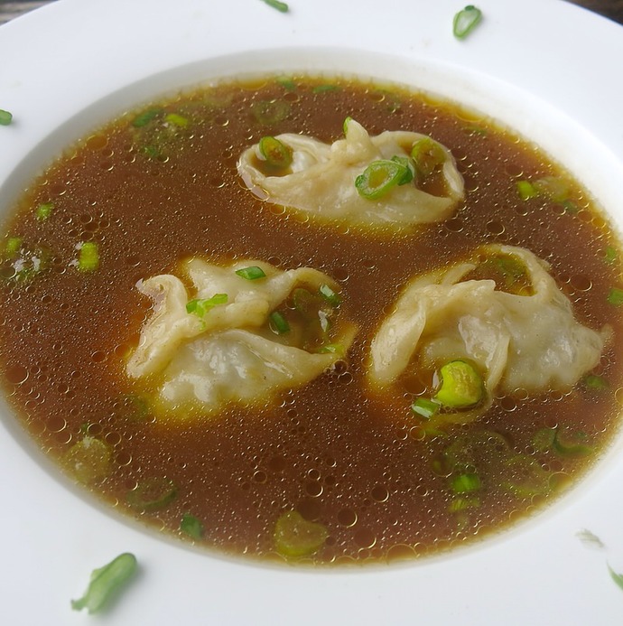 Russian dumpling soup.