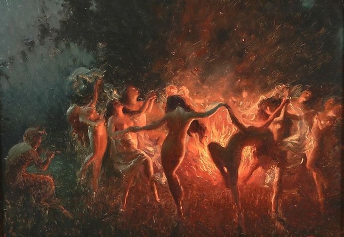 How would you describe what is happening in this art piece here?