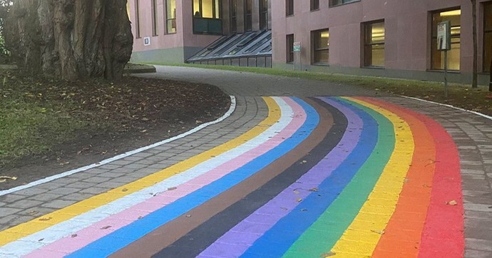 If someone avoids the Pride/Rainbow walkway at the street, would that make them homophobic?