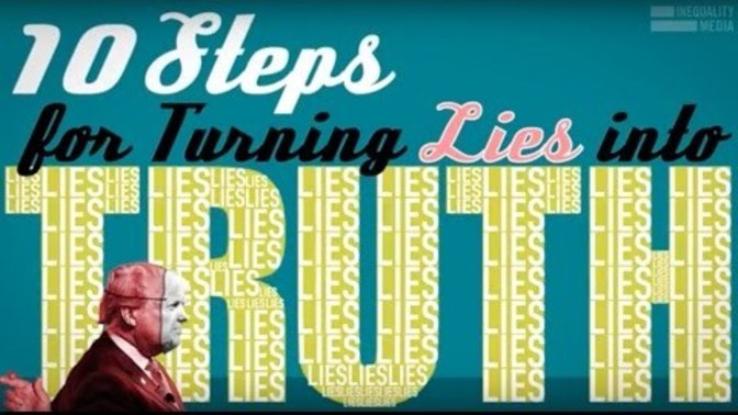 How many times must you hear a lie before that lie magically turns into the truth?