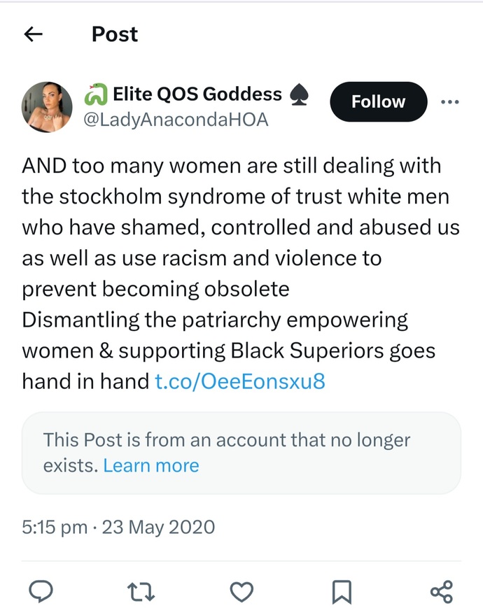 Why is it acceptable for white women to behave like this?