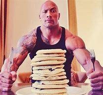 "The Rock loves blueberry pancakes!"