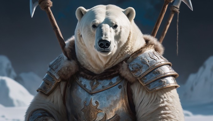 What do you think of my polar bear warriors?
