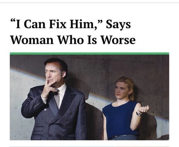 Has someone tried to fix you, and they were actually worse than you?
