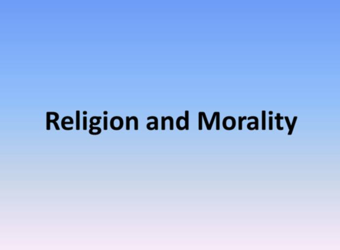 Do you believe that religion or a belief in God is necessary to be a moral and decent person?