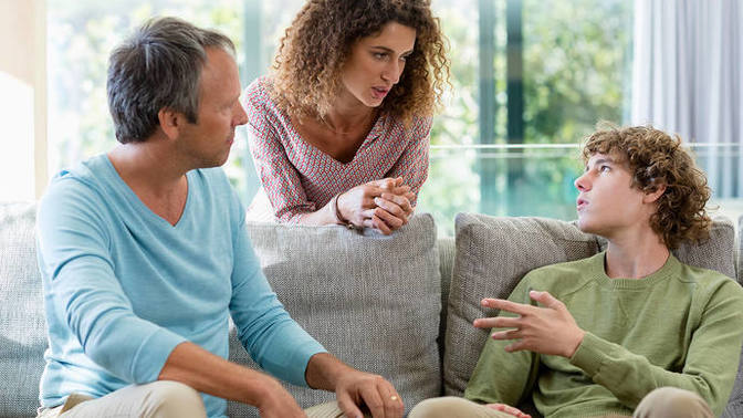 What does it mean when a guy talks to his parents about a female friend?