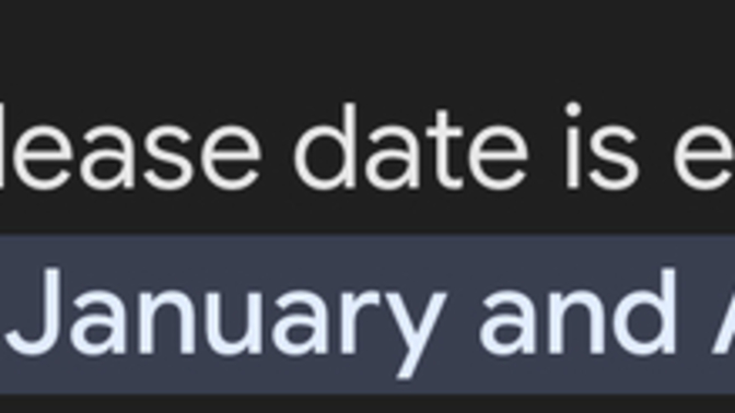 When do u think is the release date?