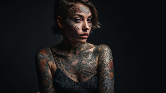 What do you think when you see a really otherwise beautiful woman with really ugly tatoos?